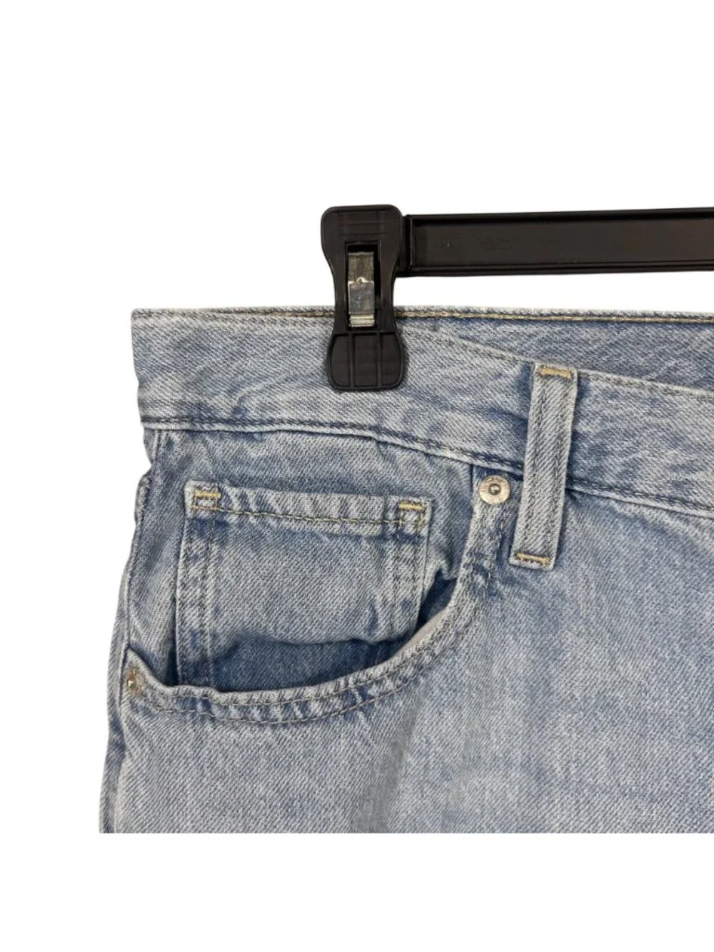 Levis High Waisted Straight Light Wash Jeans W32 L29 Cotton Hemp Blend EUC